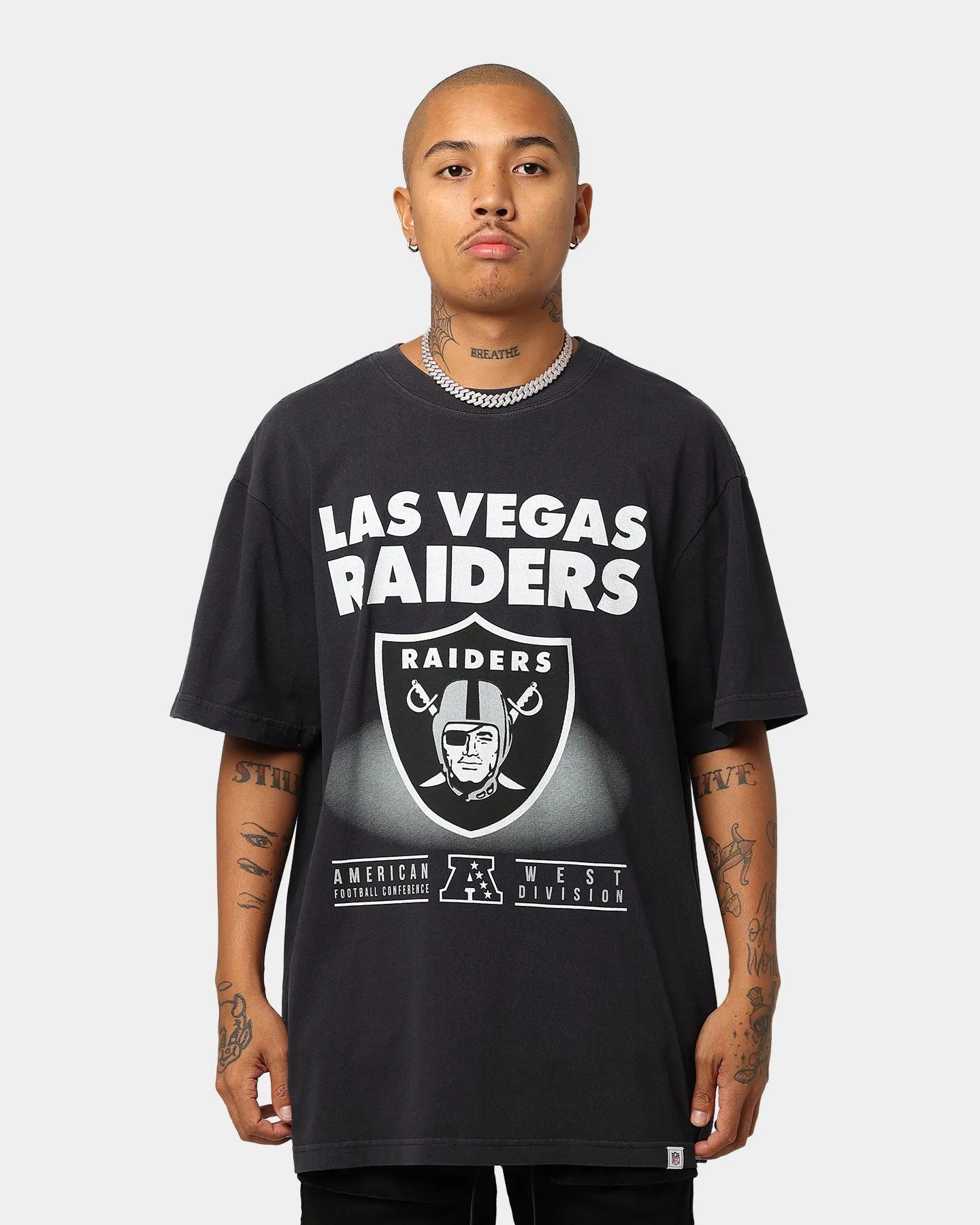 Majestic Athletic Las Vegas Raiders 3D Drop Shadow T-Shirt Black
