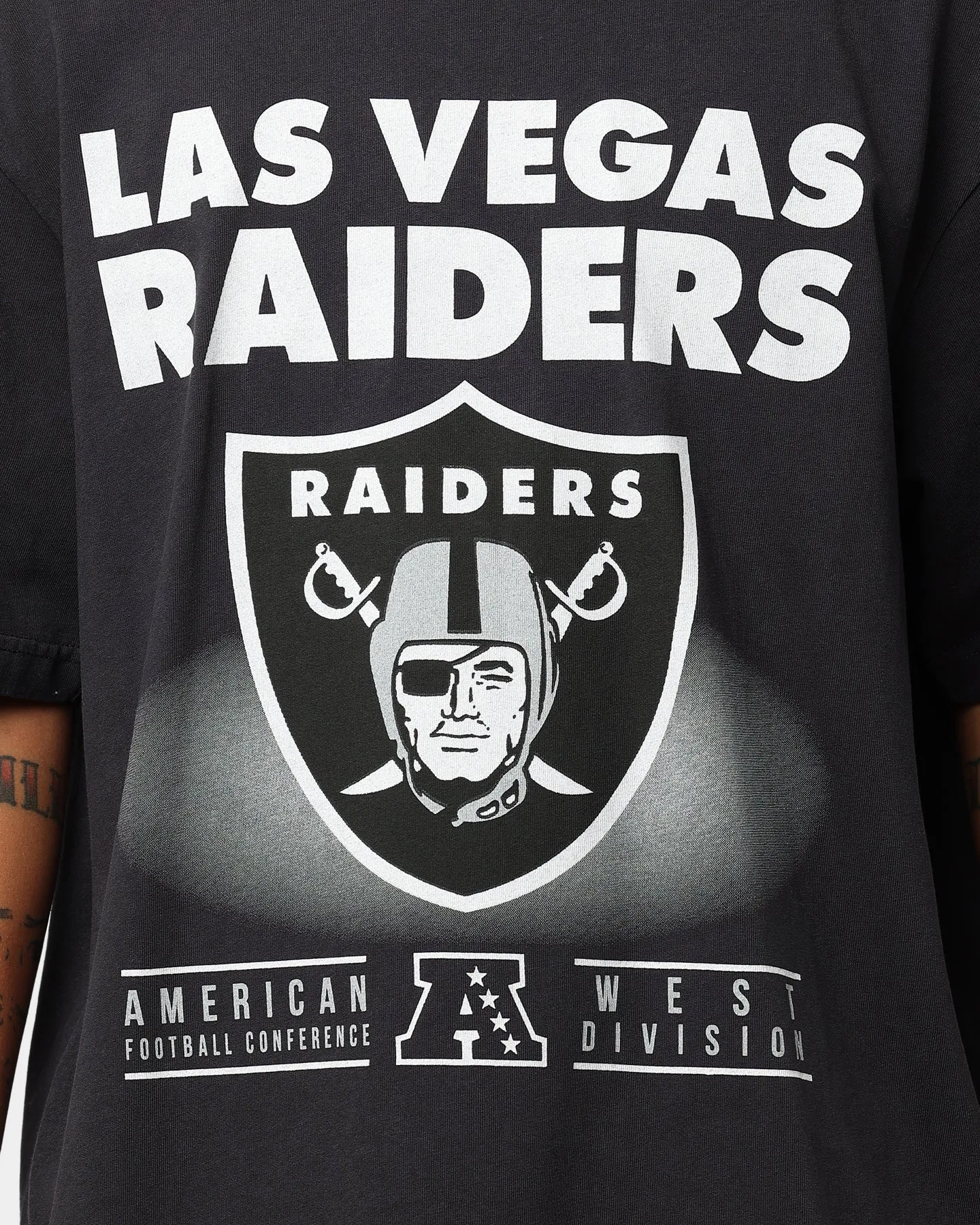 Majestic Athletic Las Vegas Raiders 3D Drop Shadow T-Shirt Black