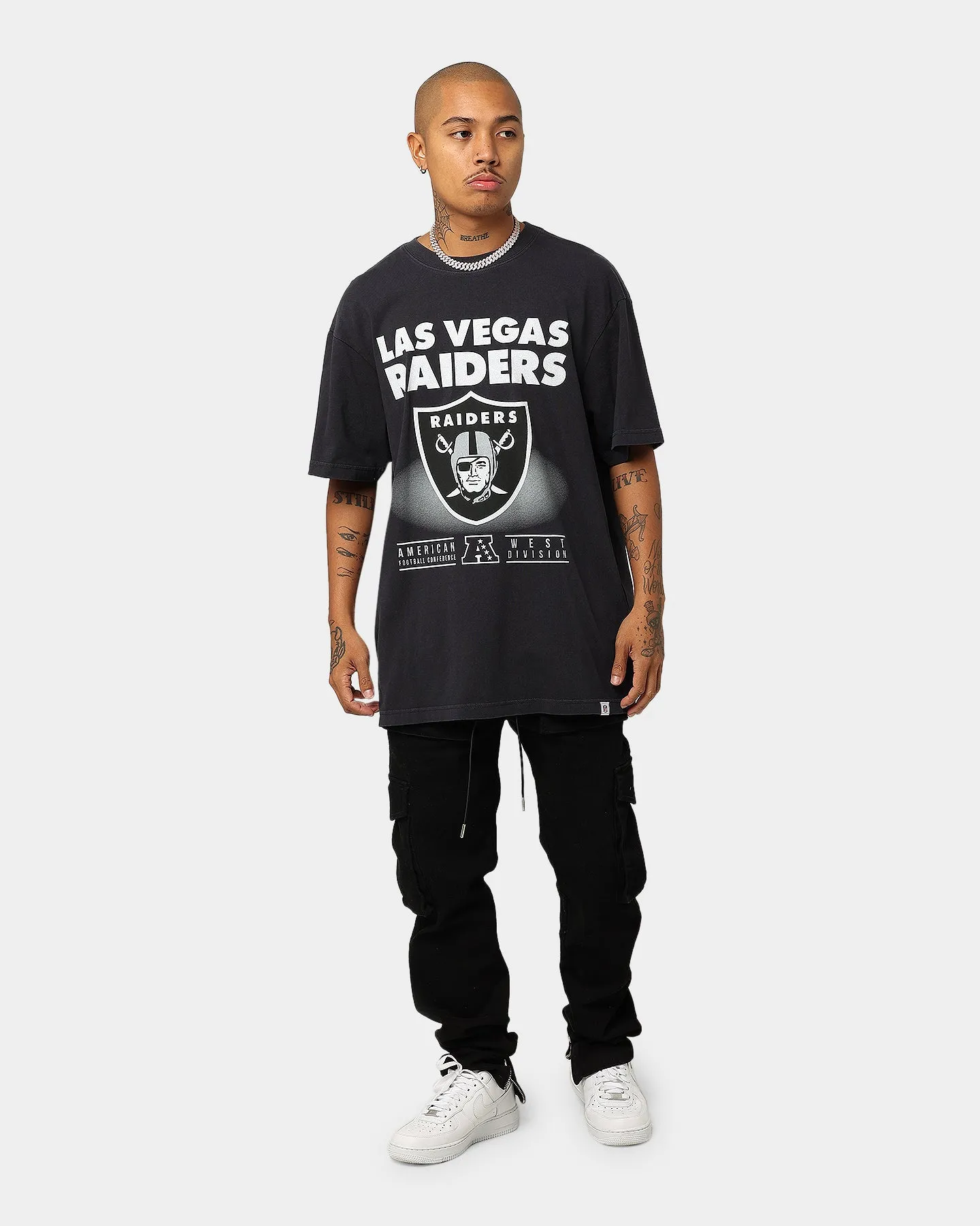 Majestic Athletic Las Vegas Raiders 3D Drop Shadow T-Shirt Black