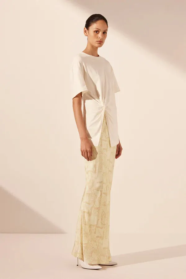 Medina Bias Cut Maxi Skirt