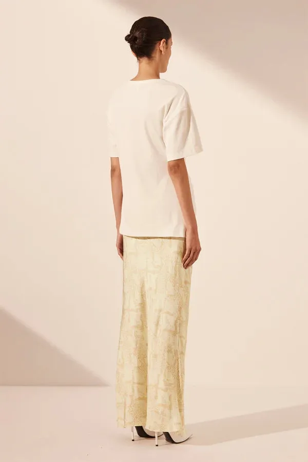 Medina Bias Cut Maxi Skirt
