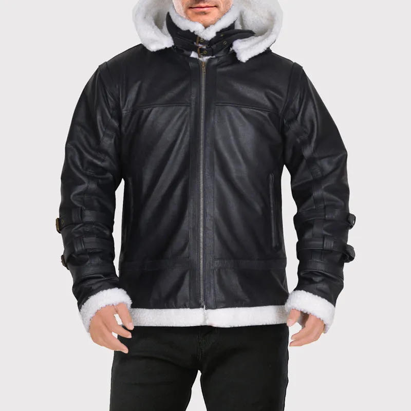 Men's B3 Bomber Shearling Hoodie Jacket