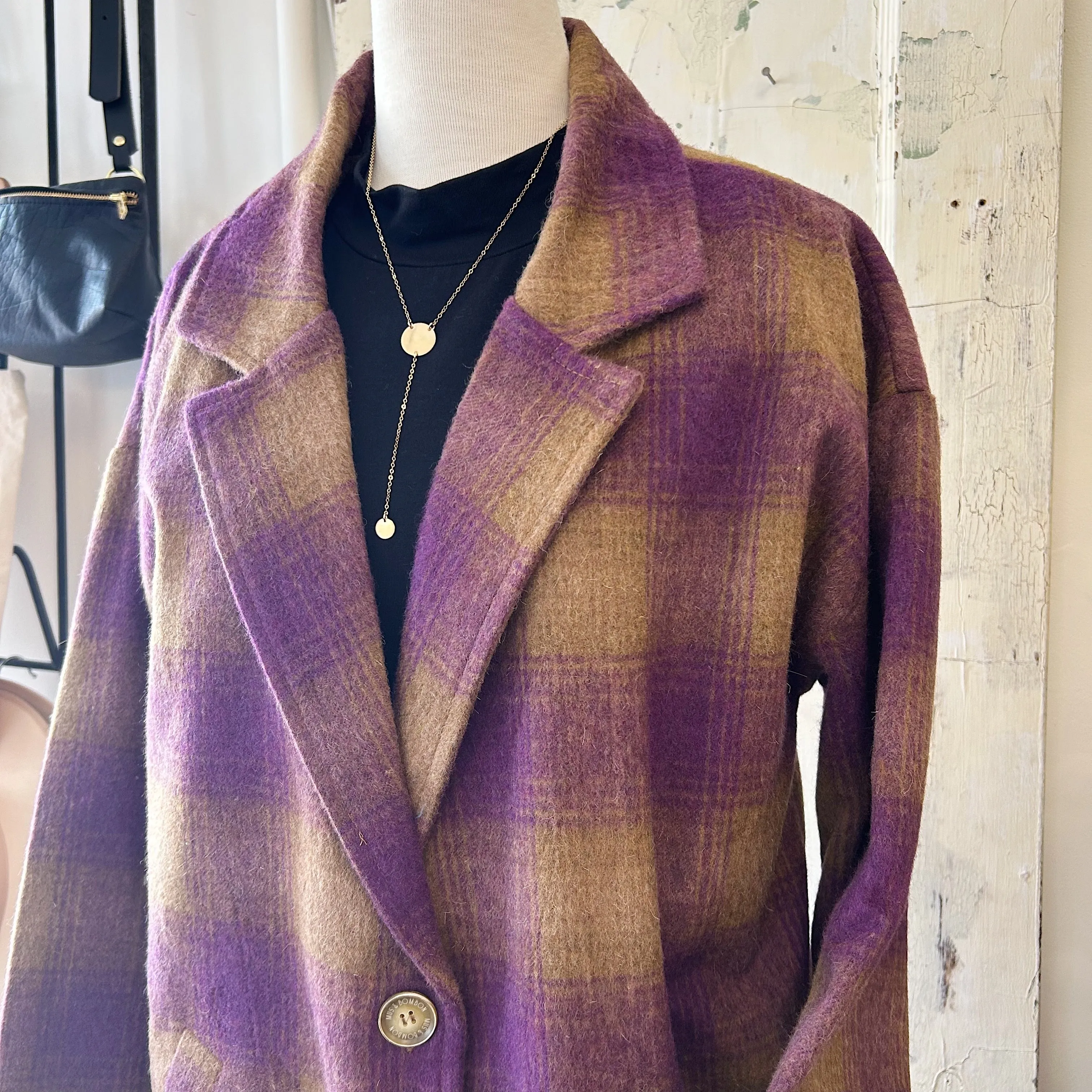 Mus and Bombon // Belena Plaid Coat