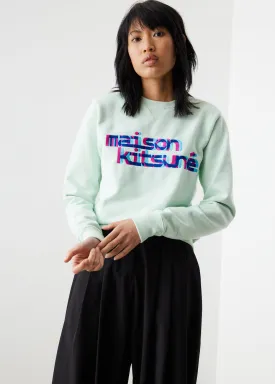 Neon Line Typo Embroidery Jumper