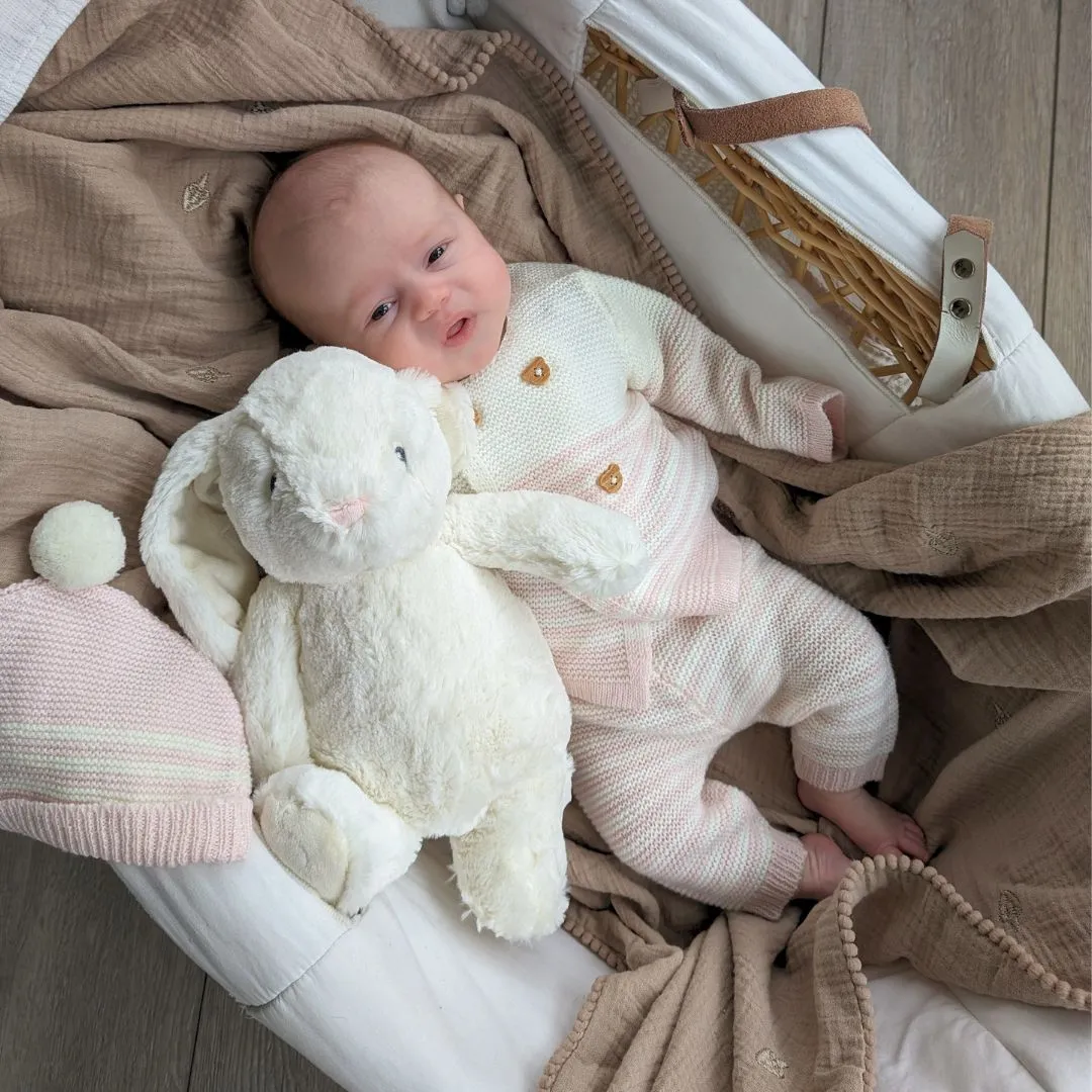New Parent & Baby Gifts Basket Sweet Lullaby Bunny & Book