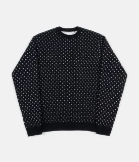 Norse Projects Sigfred Norwegian Birdseye Knit Jumper - Dark Navy