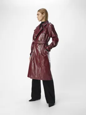 OBJERIKA Trenchcoat - Cabernet