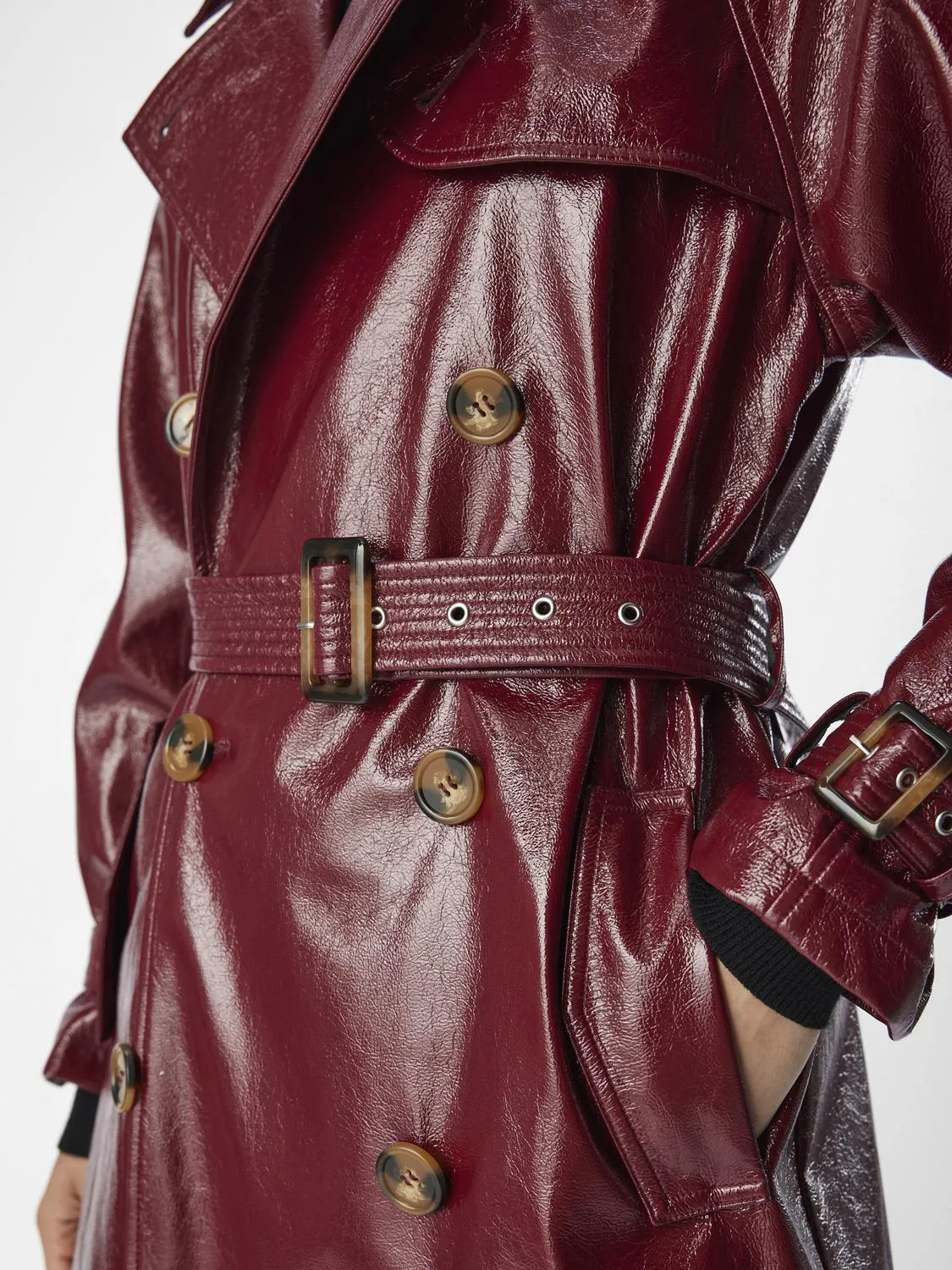 OBJERIKA Trenchcoat - Cabernet