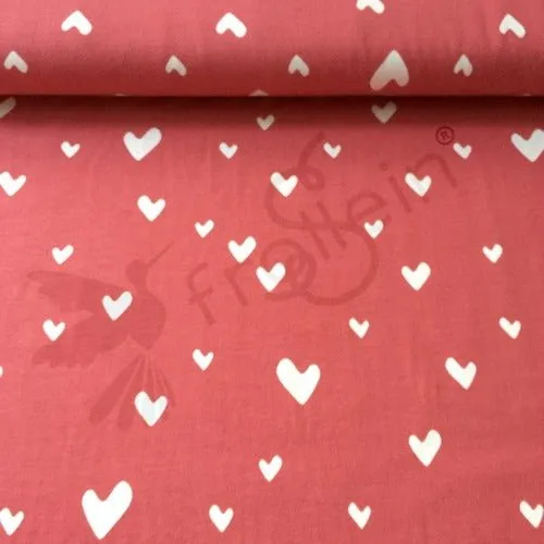 Organic Cotton Jersey - Hearts