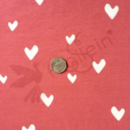 Organic Cotton Jersey - Hearts