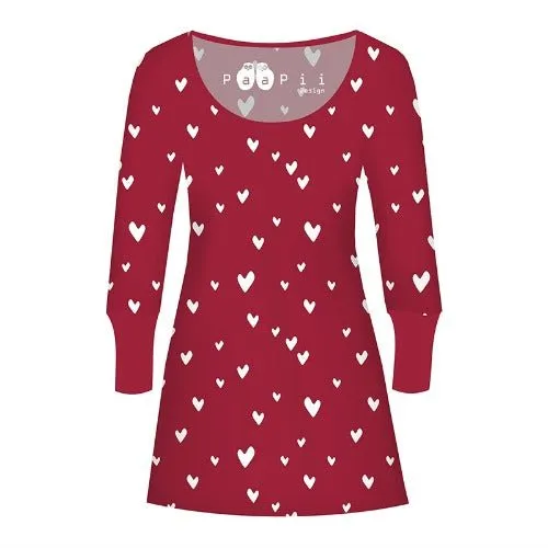 Organic Cotton Jersey - Hearts