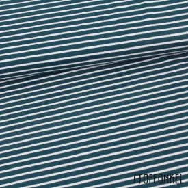Organic Cotton Jersey - Stripes - Water-by-Night