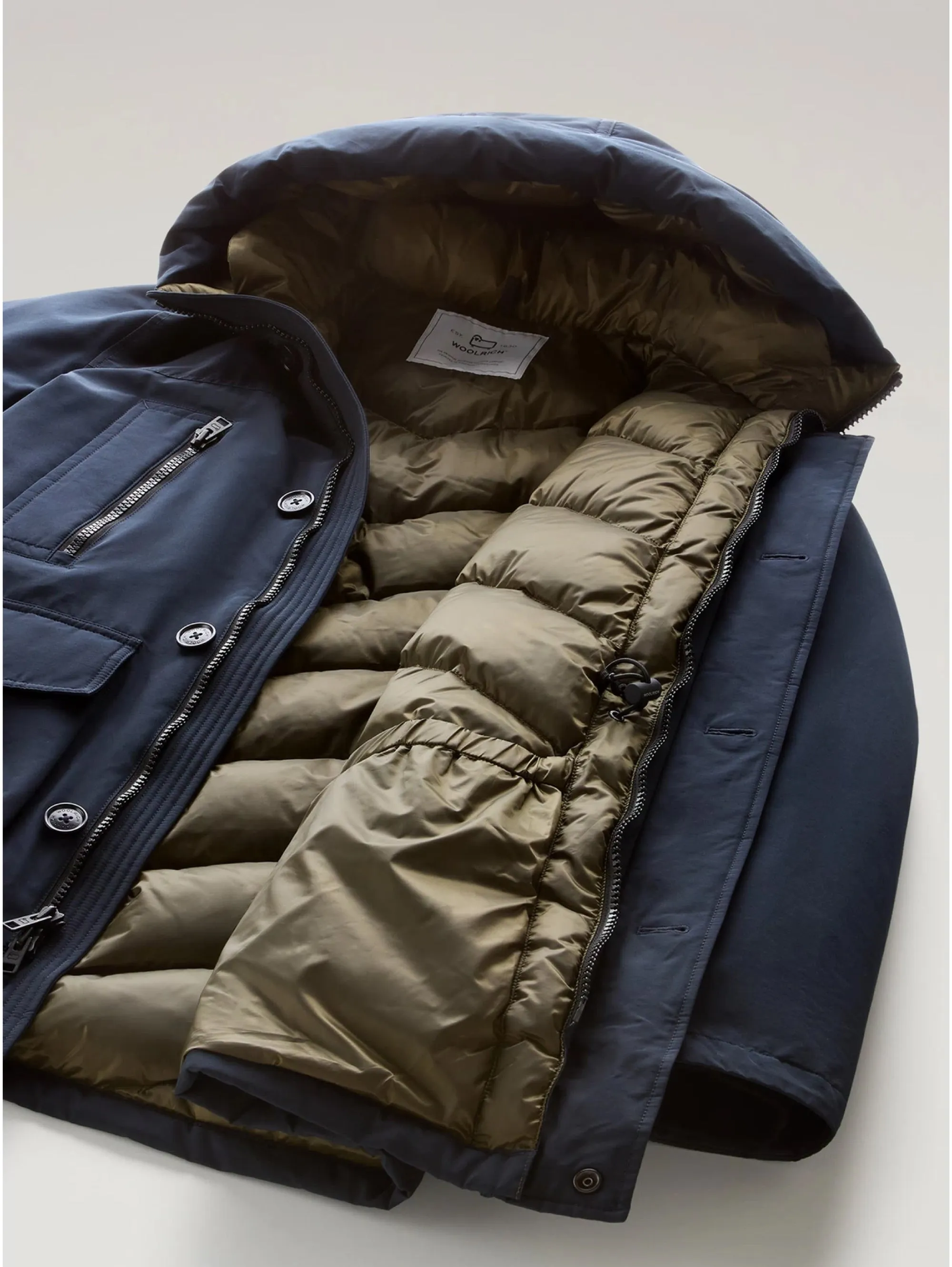 Parka Arctic in Ramar Cloth Rivisitato Blu