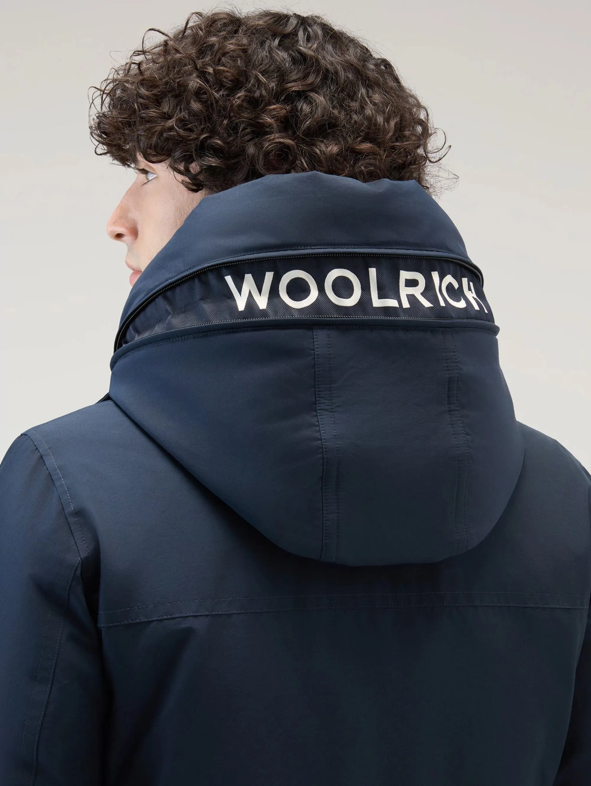 Parka Arctic in Ramar Cloth Rivisitato Blu