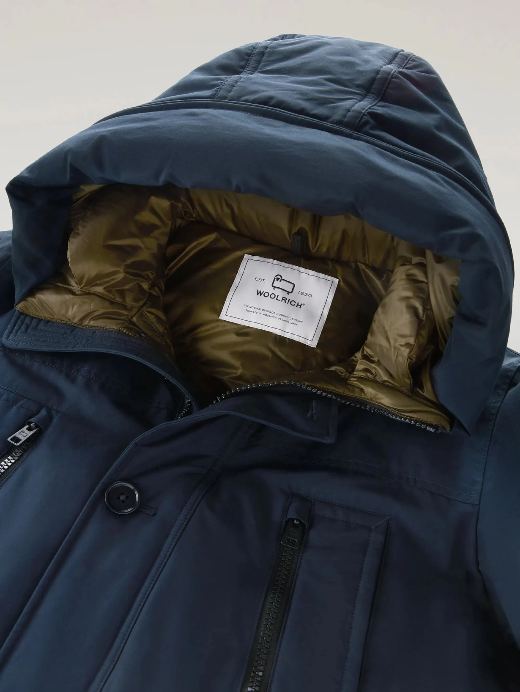 Parka Arctic in Ramar Cloth Rivisitato Blu