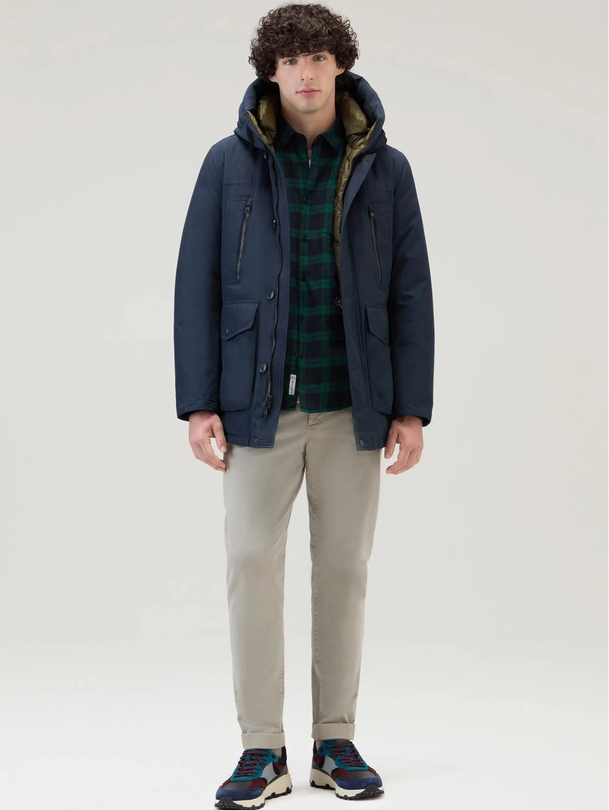 Parka Arctic in Ramar Cloth Rivisitato Blu