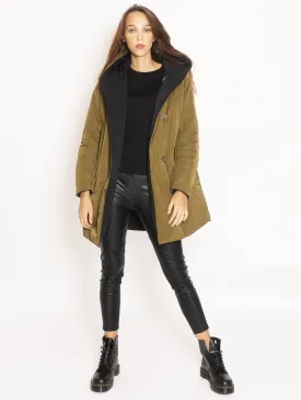 Parka Reversibile in Memory da Donna - Bosco/Nero