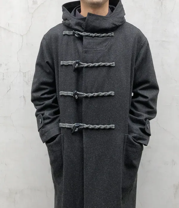 POLYPLOID/DUFFLE COAT C  (BLACK MELANGE)