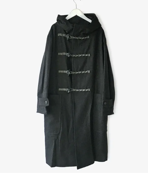 POLYPLOID/DUFFLE COAT C  (BLACK MELANGE)