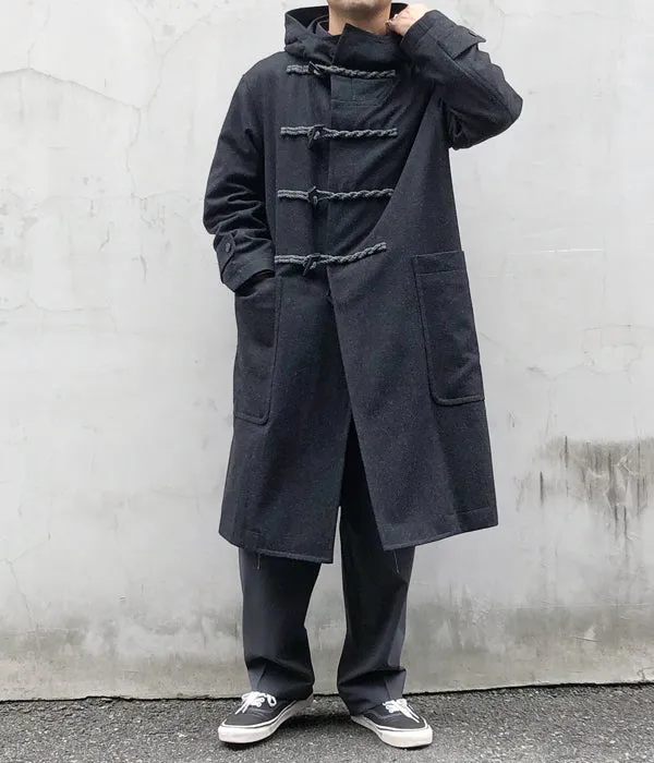 POLYPLOID/DUFFLE COAT C  (BLACK MELANGE)