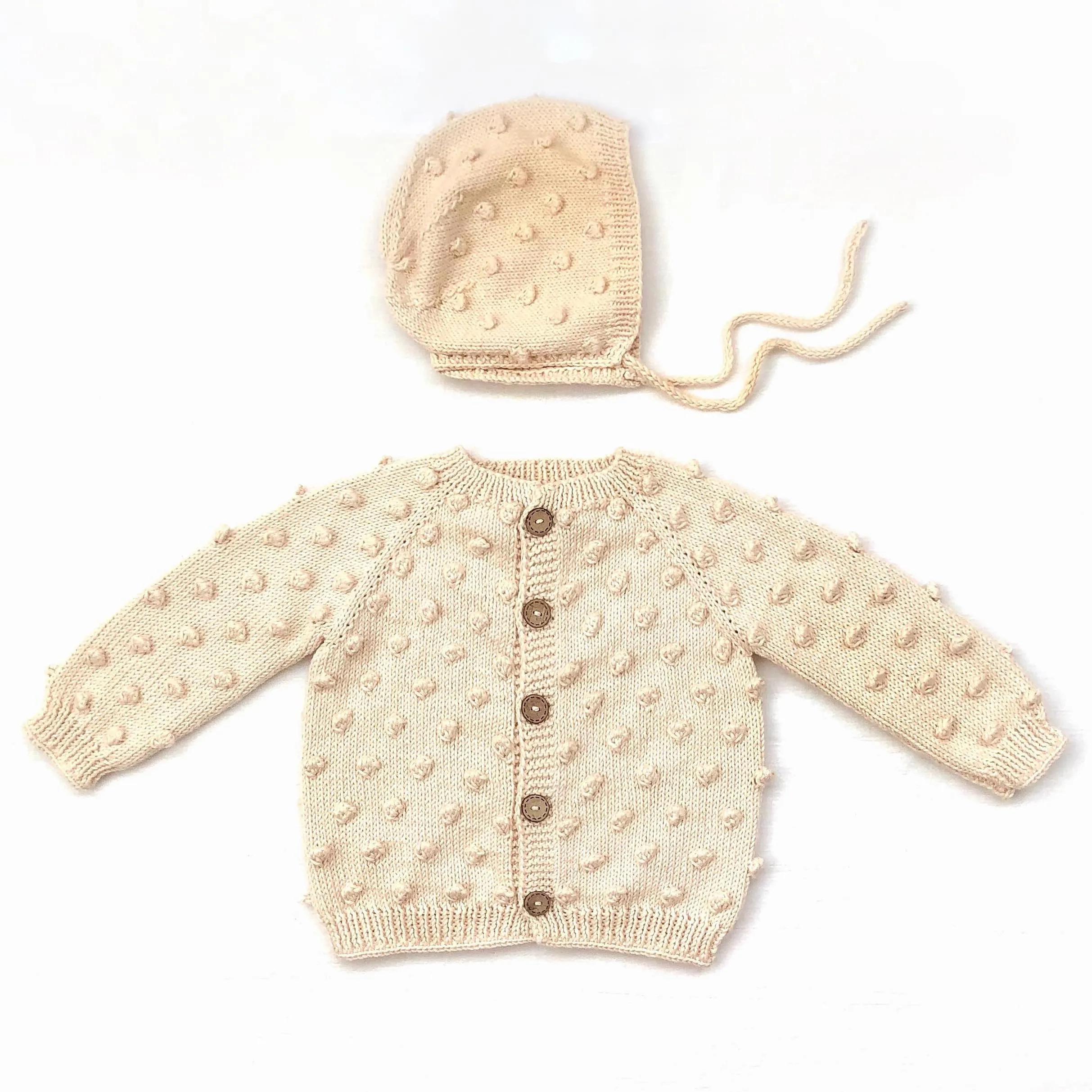 Popcorn Cardigan - Papaya