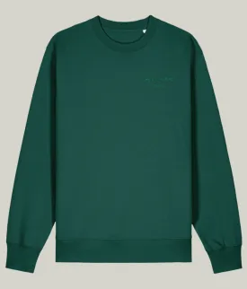 See'-Soo Men's "Echo" Light 100% Organic Cotton Sweatshirt, Green