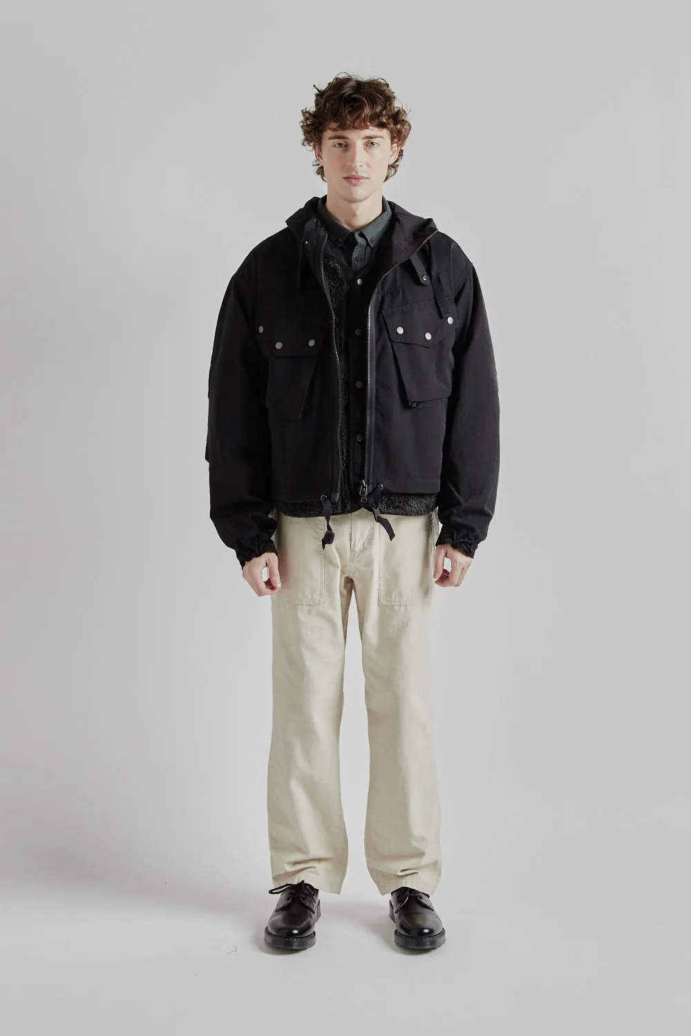 Smock Hooded Parka - Black