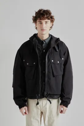 Smock Hooded Parka - Black