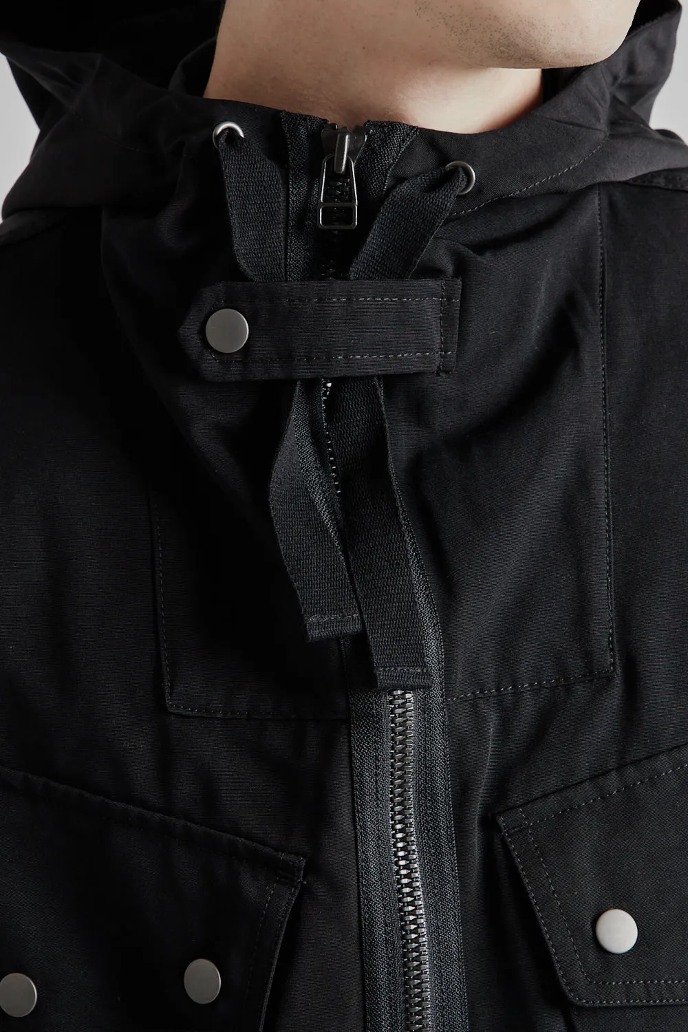 Smock Hooded Parka - Black