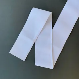 SMOOTH FLAT ELASTIC 100MM • White