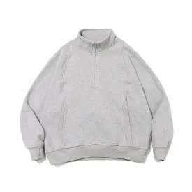 TANOXI ハーフジップスタントネックプルオーバー  TAN0099