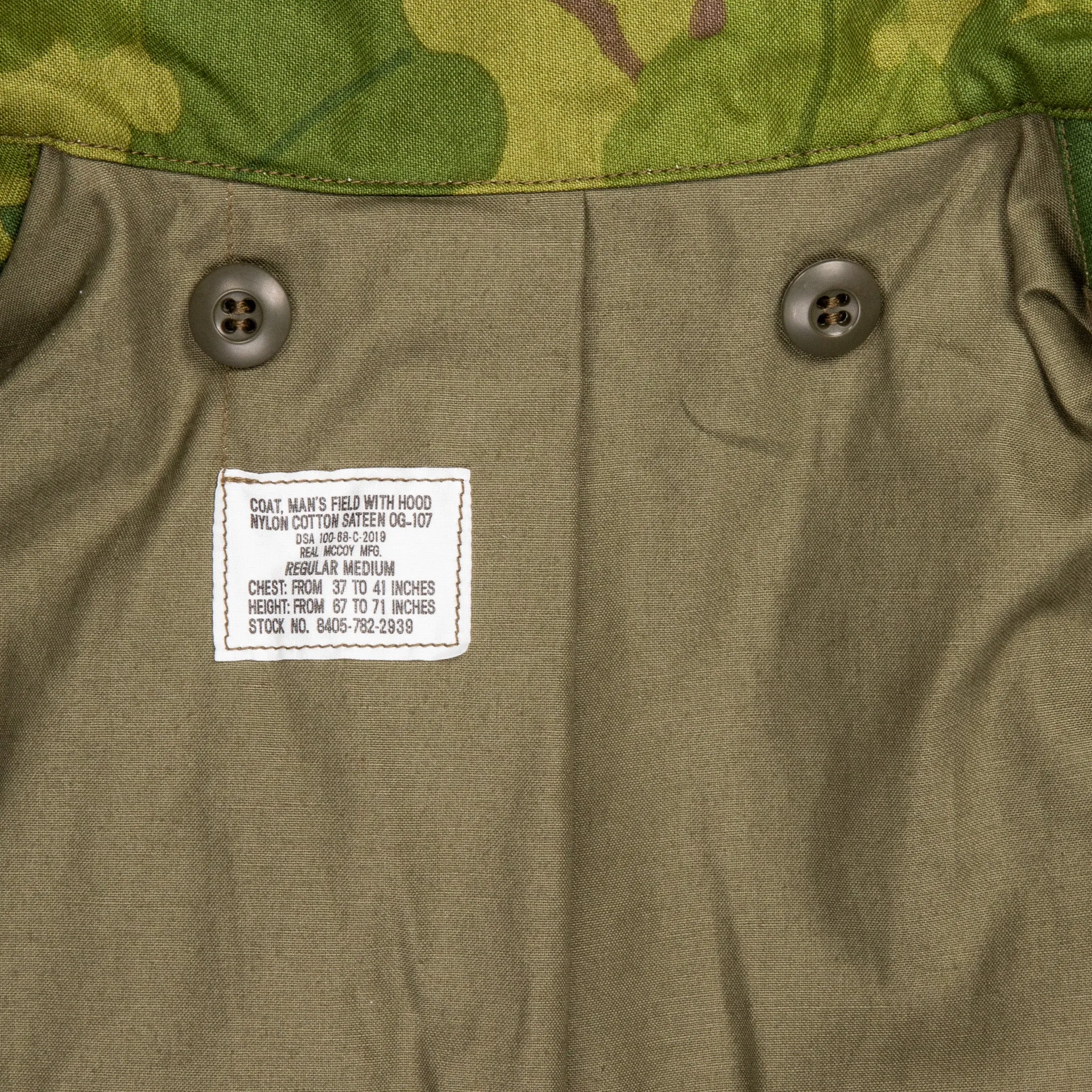 The Real McCoy's M-65 Field Jacket Mitchell Pattern