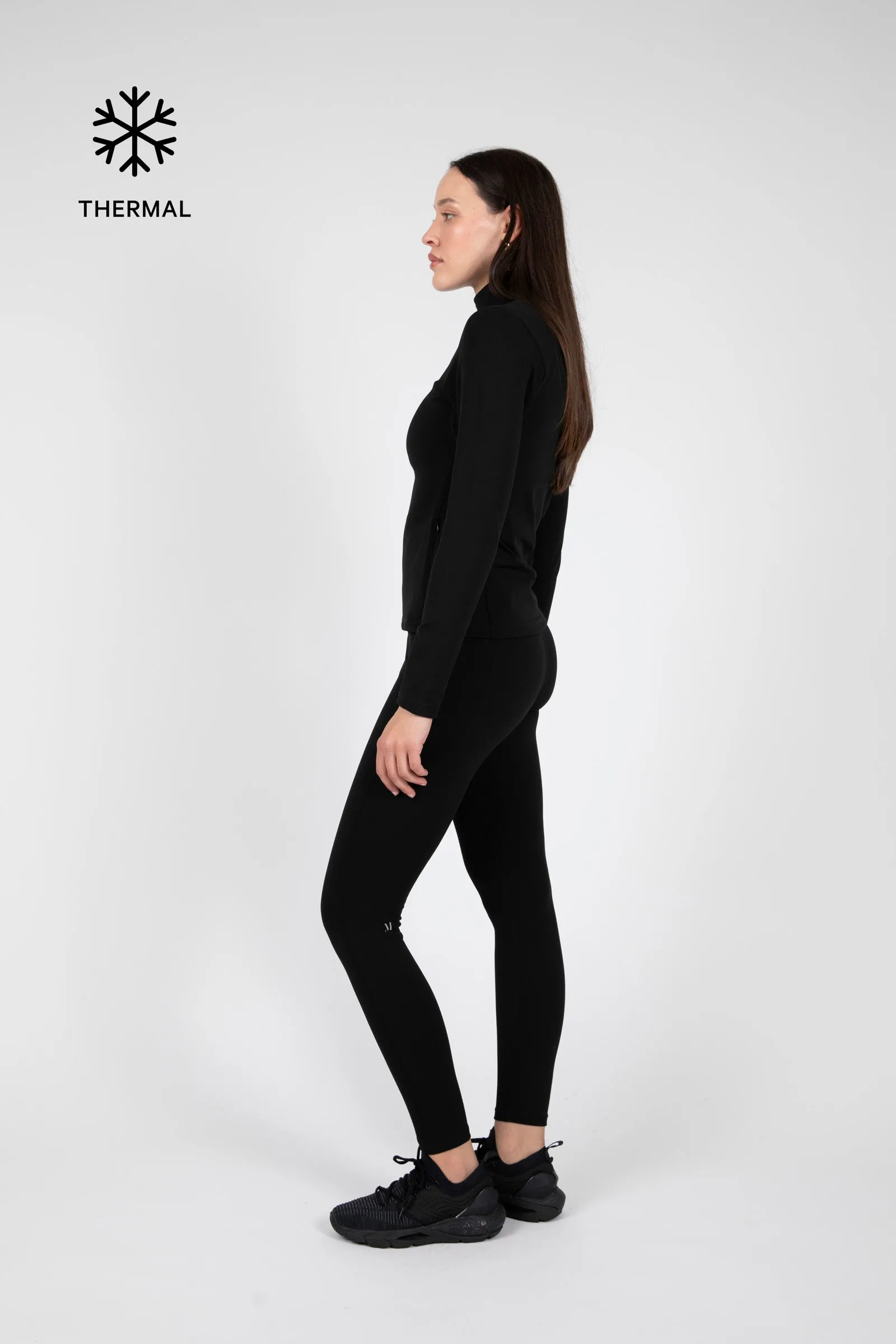 Thermal Zip Through Jacket - Black