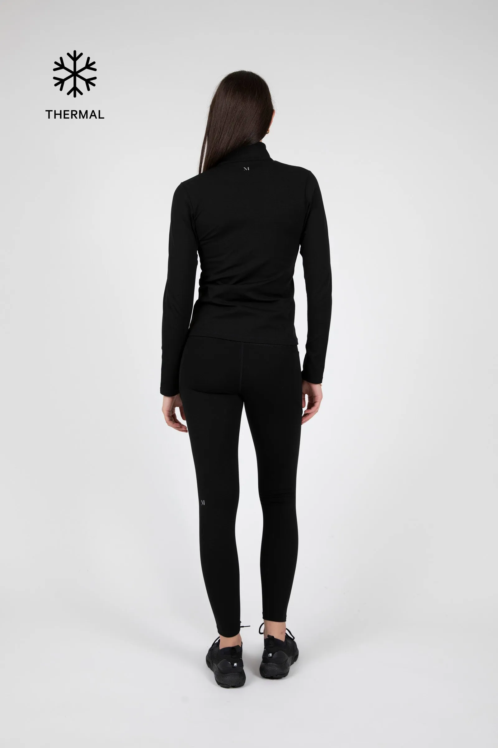 Thermal Zip Through Jacket - Black