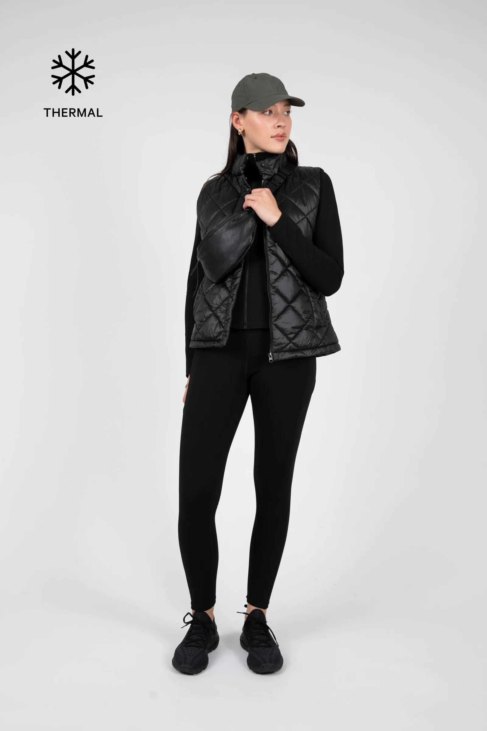 Thermal Zip Through Jacket - Black