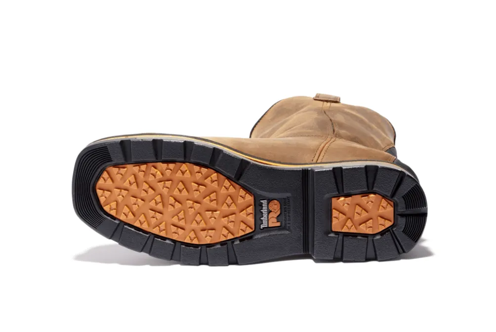 Timberland PRO True Grit Comp Toe WP Pull-On Work Boot Men's Earth