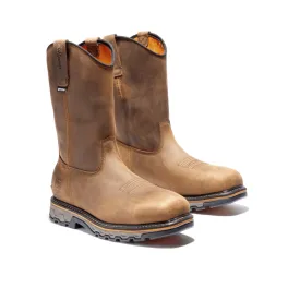 Timberland PRO True Grit Comp Toe WP Pull-On Work Boot Men's Earth