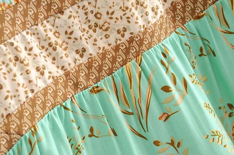 Turquoise Ruffle Skirt - 2 Piece Set