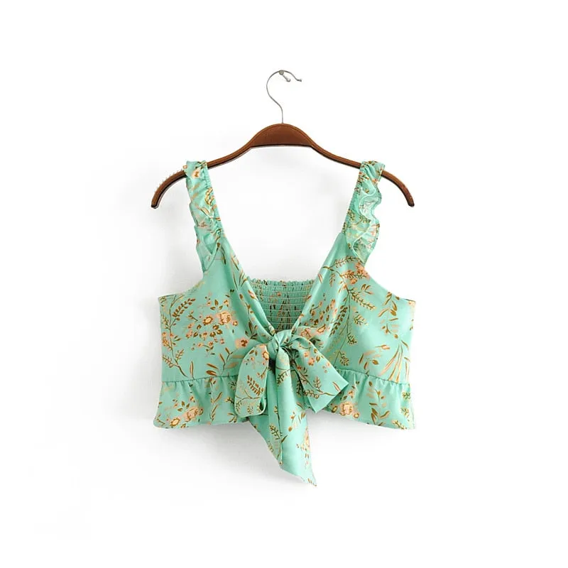 Turquoise Ruffle Skirt - 2 Piece Set