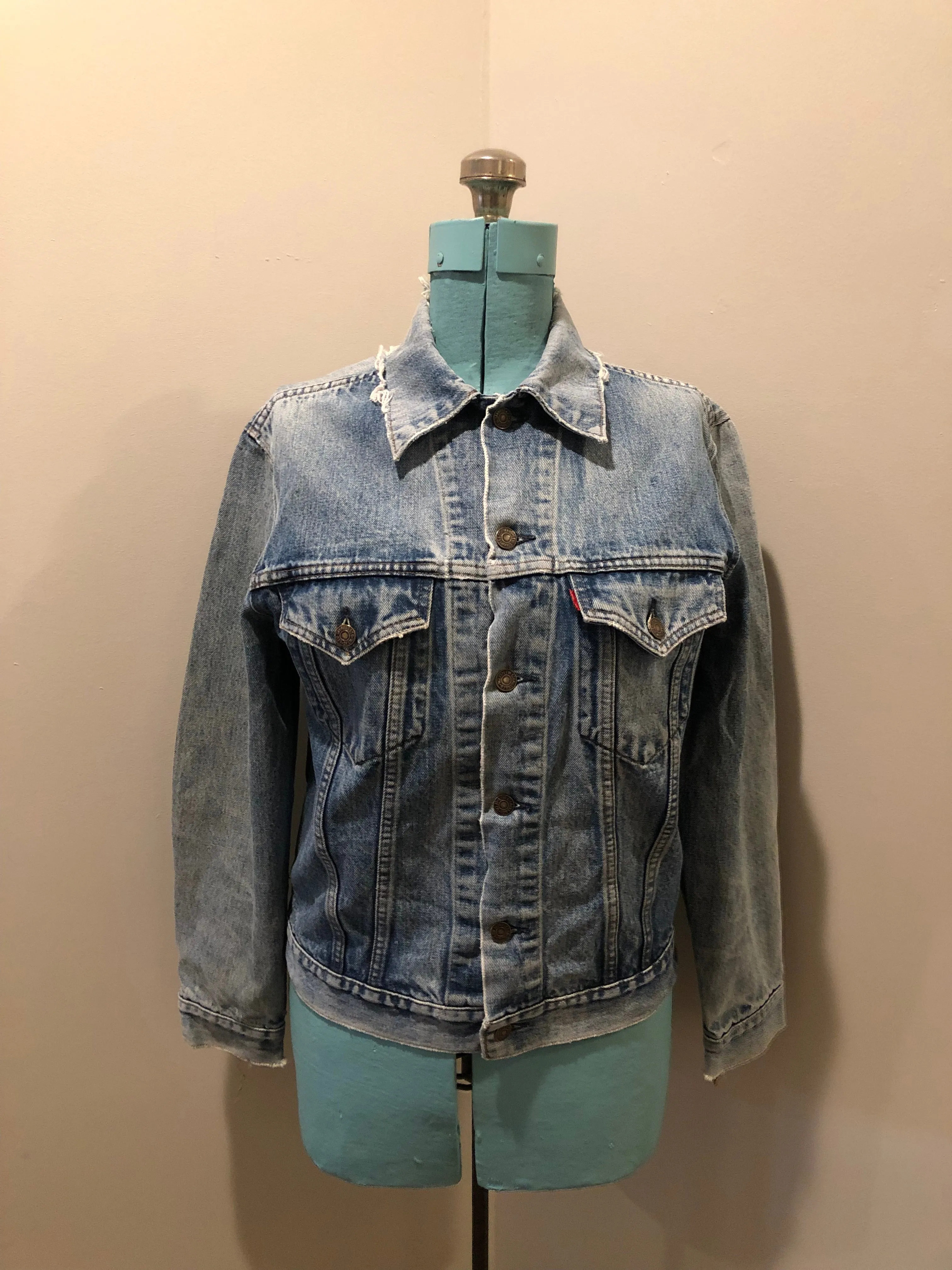 Vintage 70’s Levi’s Light Wash Denim Trucker Jacket, Made in Canada
