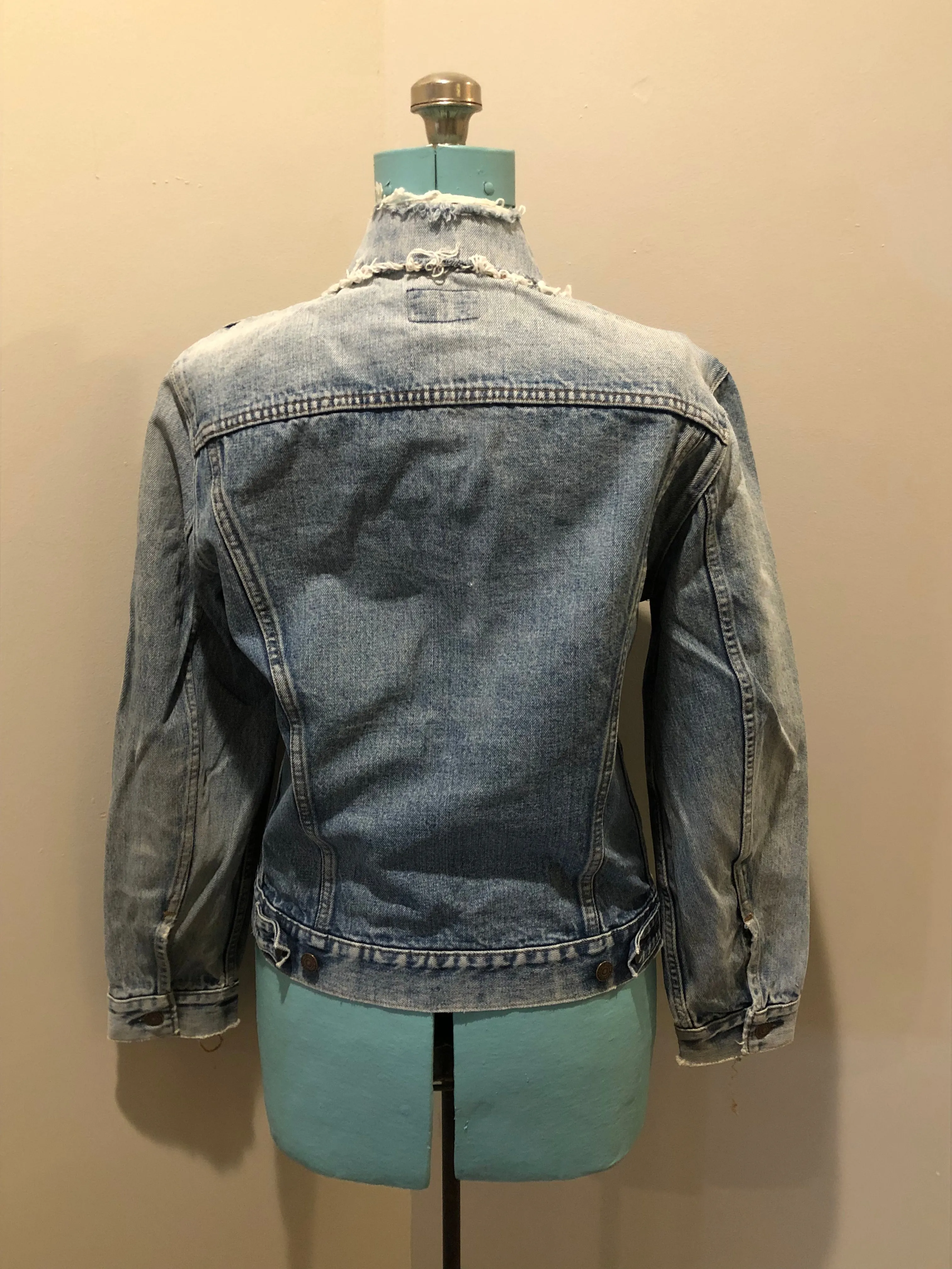 Vintage 70’s Levi’s Light Wash Denim Trucker Jacket, Made in Canada