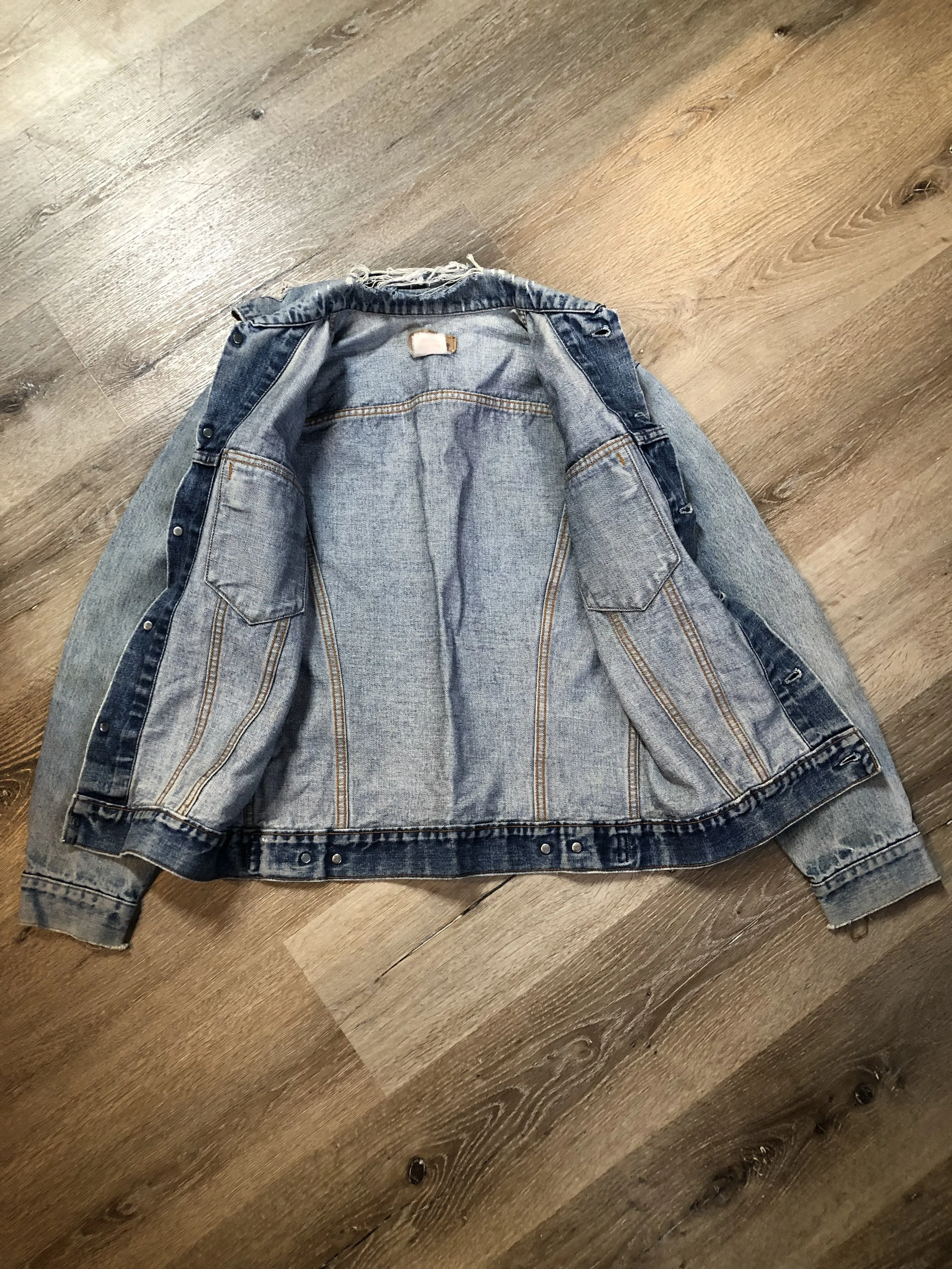 Vintage 70’s Levi’s Light Wash Denim Trucker Jacket, Made in Canada