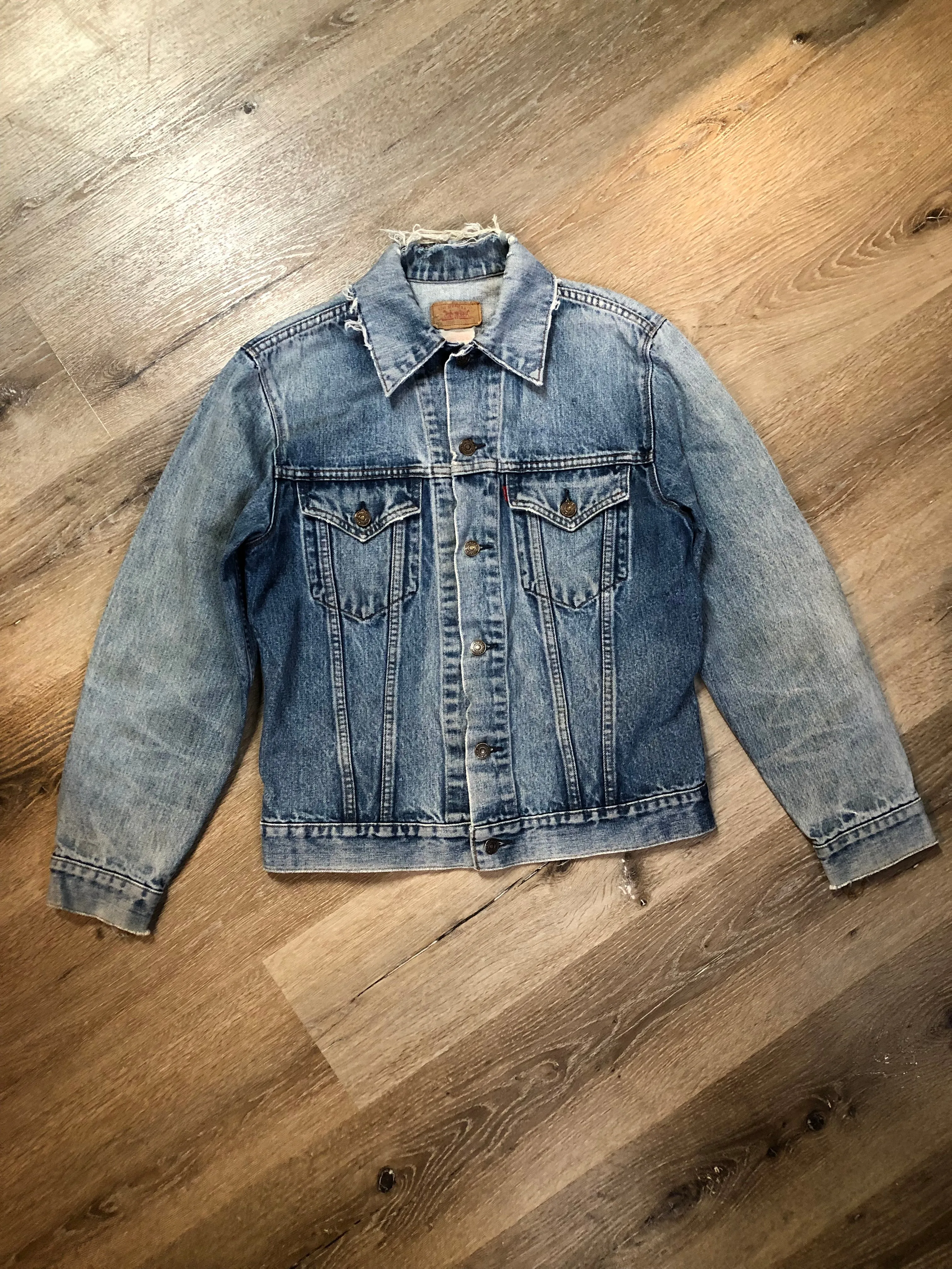 Vintage 70’s Levi’s Light Wash Denim Trucker Jacket, Made in Canada