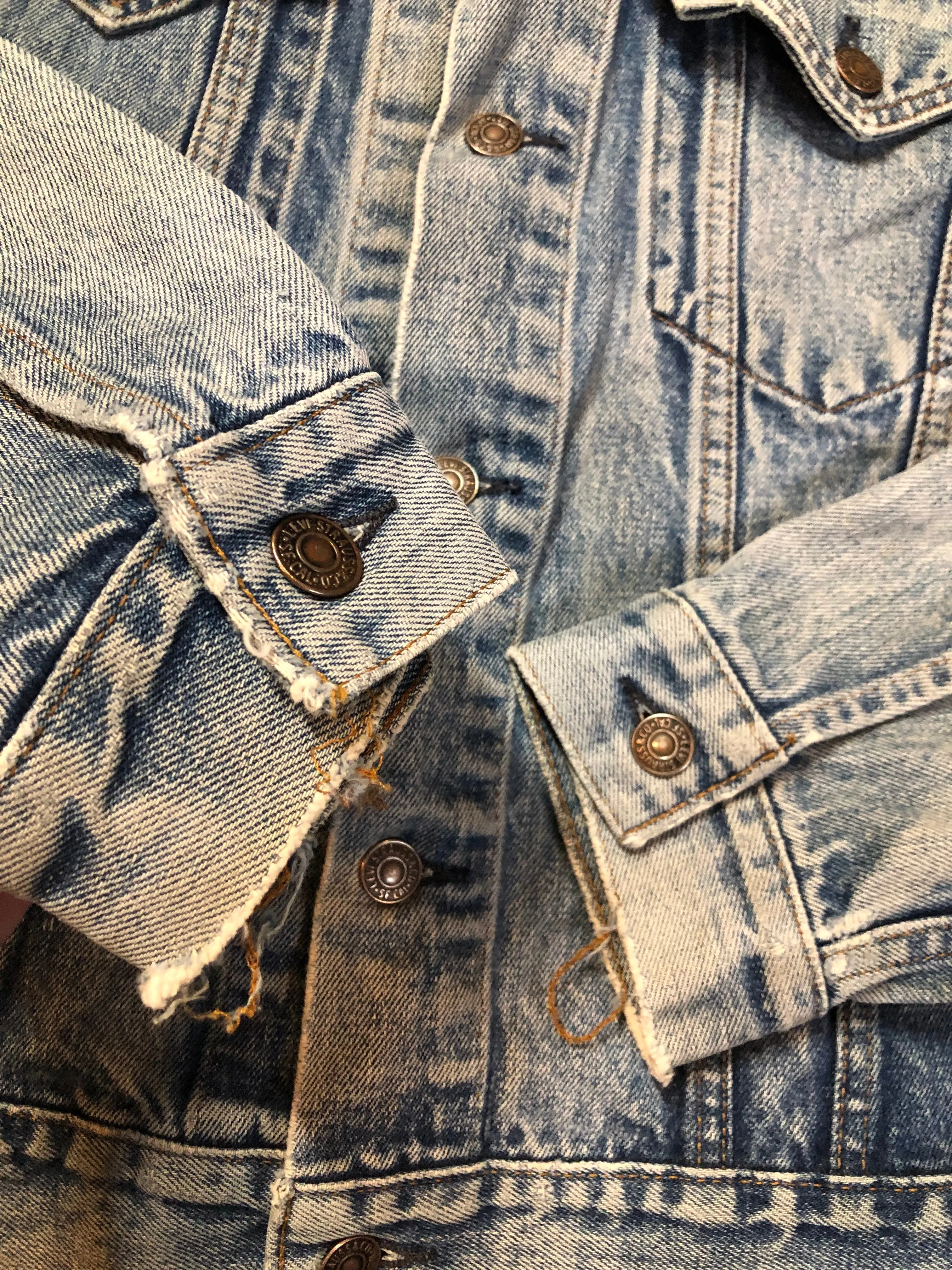 Vintage 70’s Levi’s Light Wash Denim Trucker Jacket, Made in Canada