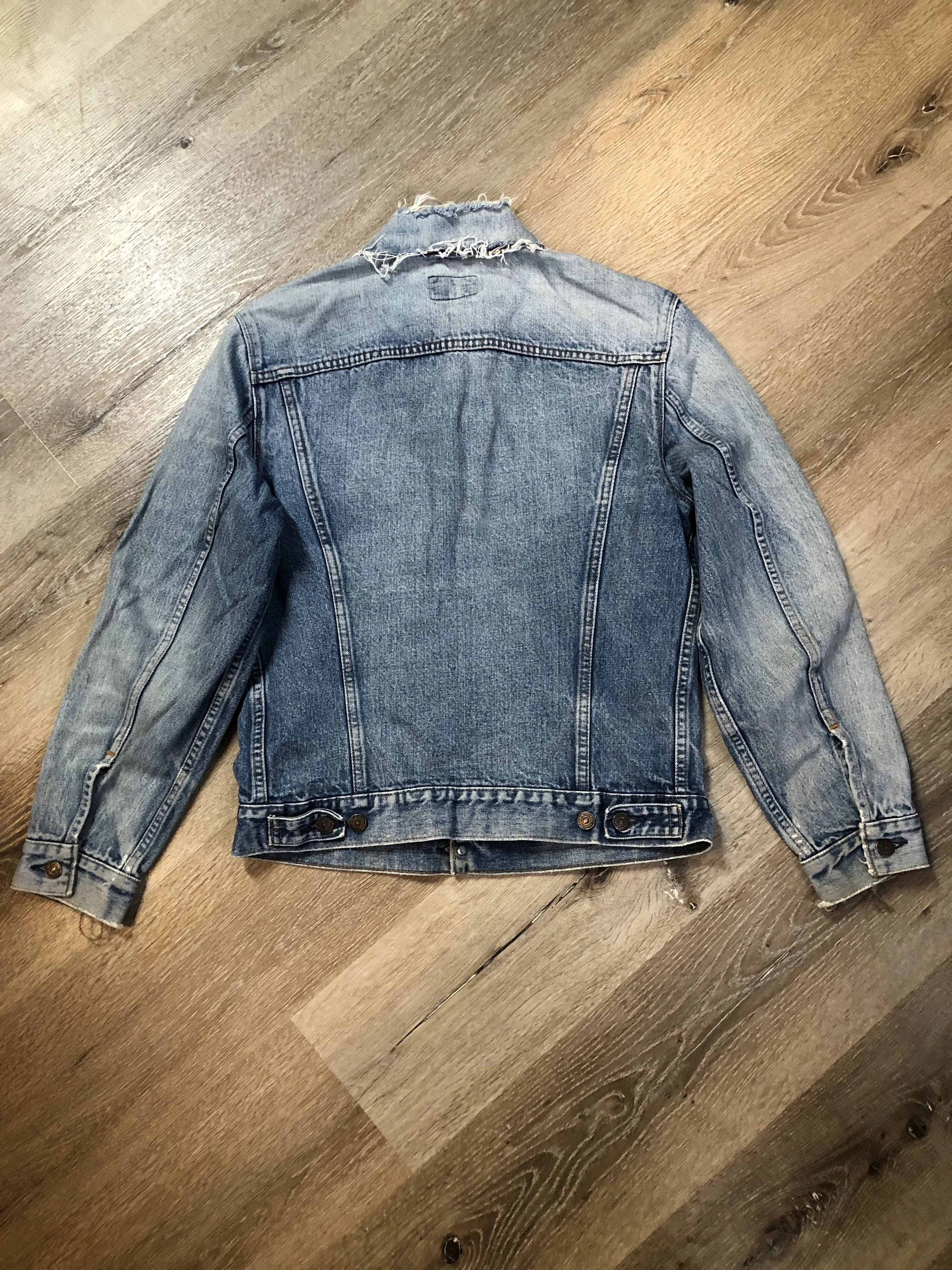 Vintage 70’s Levi’s Light Wash Denim Trucker Jacket, Made in Canada