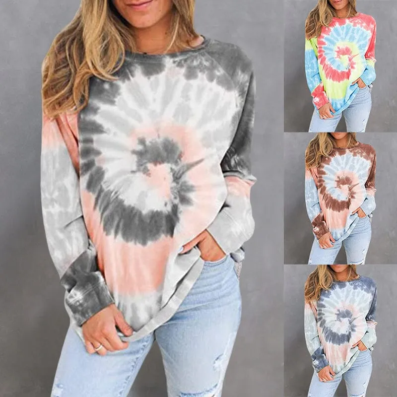 Women's Loose Tie Dye Top