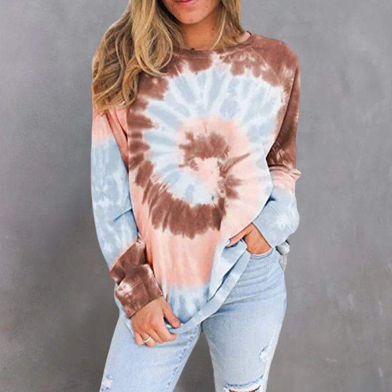 Women's Loose Tie Dye Top