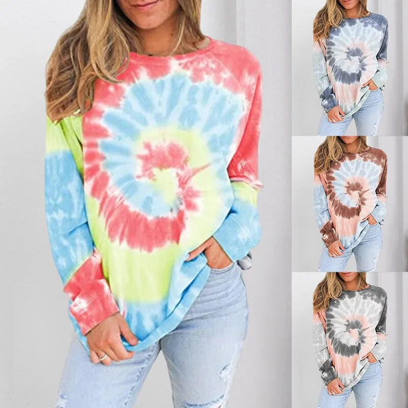 Women's Loose Tie Dye Top